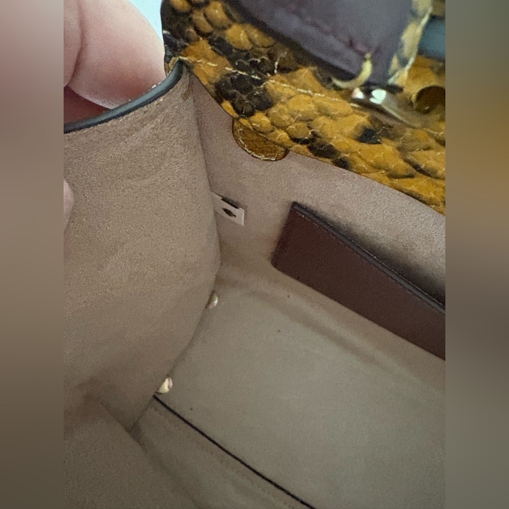 Kate Spade Romy Medium Satchel in Python-Embossed Leather | Fall 2019 Runway Bag - Picture 7 of 16